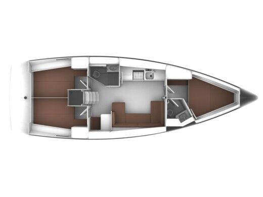 Sailboat BAVARIA CRUISER 41 - S/Y Erifyli Plano del barco