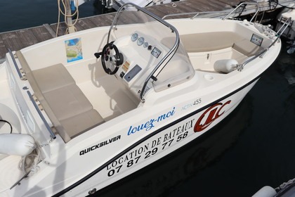 Rental Boat without license  QUICKSILVER ACTIVE 455 OPEN Sète