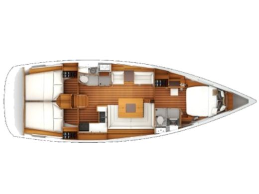 Sailboat Beneteau Sun Odyssey 439 Boat design plan