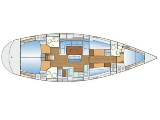 Sailboat Bavaria Bavaria 50 Boat layout