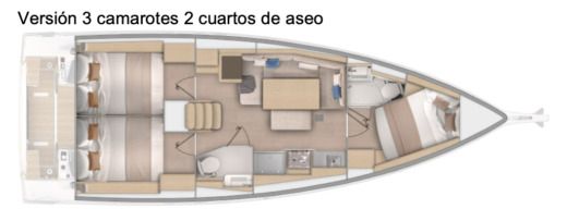 Sailboat Beneteau Oceanis 37.1 boat plan