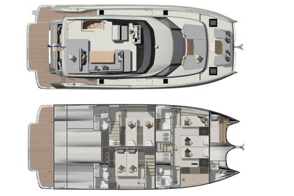 Yacht Catamarano a motore Prestige M48 (no vela)