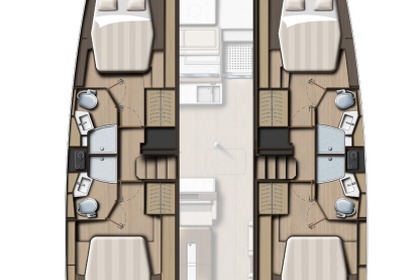 Verhuur Catamaran Catana Group Bali 4.4 - 4 + 1 cab. Palma de Mallorca