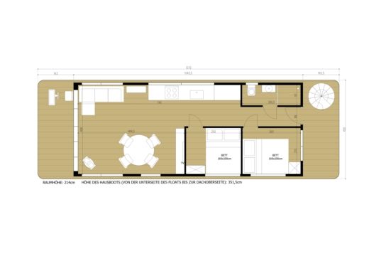 Houseboat WOMA D13 Boat design plan