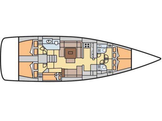Sailboat Dufour Dufour 500 Gl Boat design plan