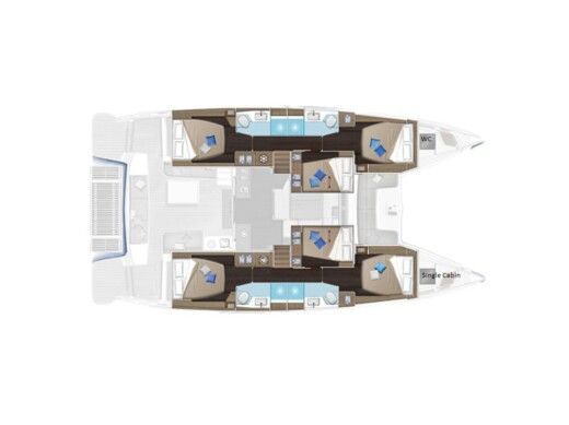 Catamaran  Lagoon 51  A/C & GEN & WM boat plan