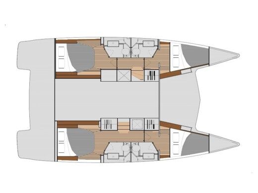 Catamaran Fountaine Pajot ISLA 40 Boat layout
