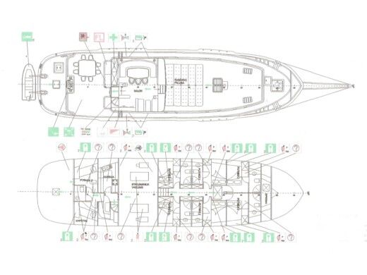 Gulet Gulet Alisa boat plan