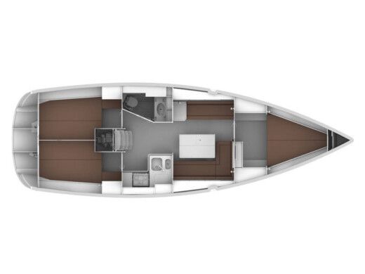 Sailboat BAVARIA CRUISER 36 boat plan