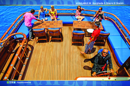 **Pirates Luxury Cruise – Ras Mohammed & White Island** €110/person