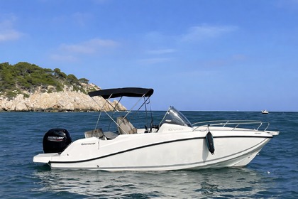 Aluguel Lancha Quicksilver Activ 605 Sundeck Mandelieu-la-Napoule