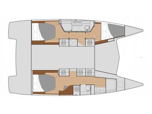 Catamaran  Isla 40 boat plan
