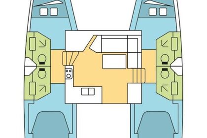 Verhuur Catamaran Fountaine Pajot Fountaine Pajot Isla 40 - 4 cab. Lefkada