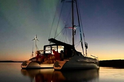 Catamaran with skipper