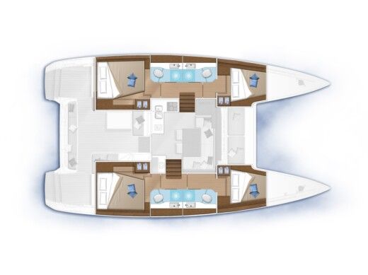 Catamaran LAGOON 40 Boat layout