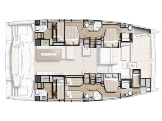 Catamaran  Bali 5.4. Boat design plan