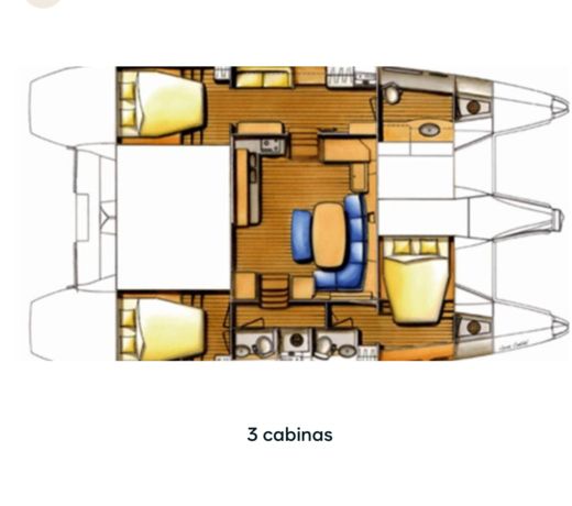 Catamaran Lagoon 420 boat plan