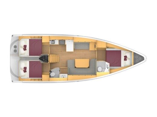 Sailboat Bavaria Bavaria C42 boat plan