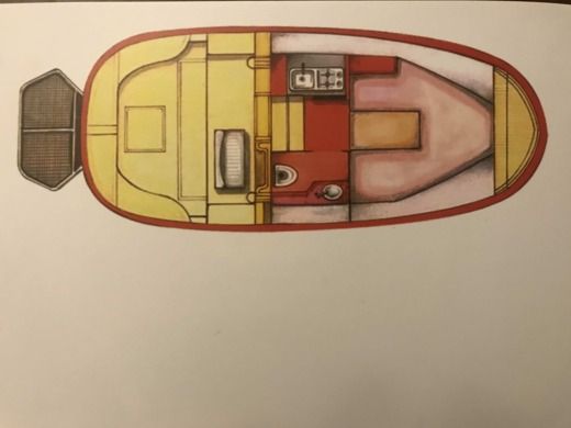 Motorboat Fratelli APREA Shipyard Sorrento 7,50 Open Cruise Boat design plan