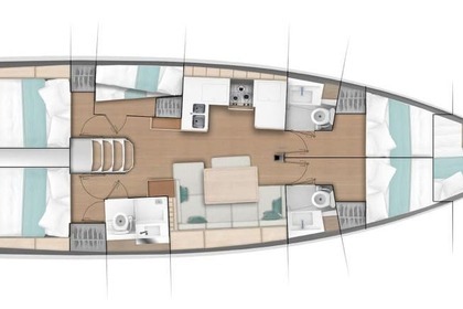 Чартер Парусная яхта Jeanneau Sun Odyssey 490 - 5 + 1 cab. Тунас-ду-Парана