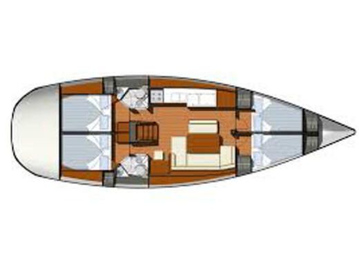 Sailboat Jeanneau Sun Odyssey 44i Boat layout
