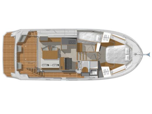 Motorboat BENETEAU SWIFT TRAWLER 35 boat plan