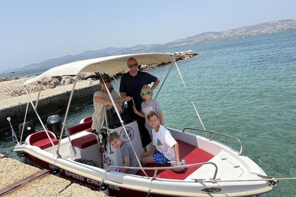 Enjoy 7 hours to Antiparos with 30/60hp up to 6 people no license required