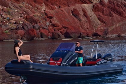 A Luxurious Santorini Cruise with Expert Captain and Scenic Views