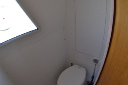 Enjoy gliding on the water with this house boat of