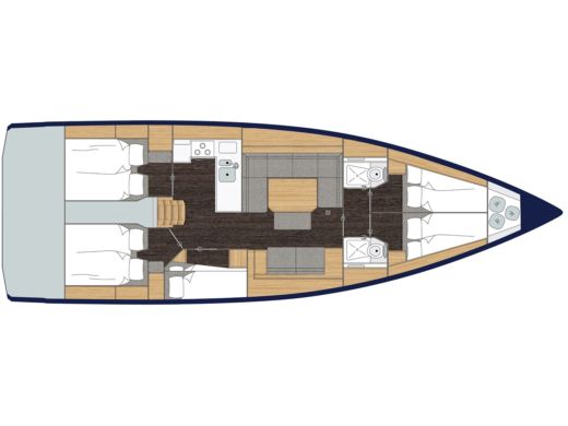 Sailboat Bavaria Bavaria C45 Plan du bateau