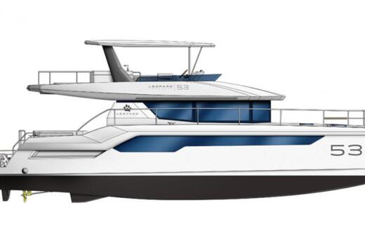 Catamaran Leopard Catamarans Leopard 53 Powercat Boat design plan