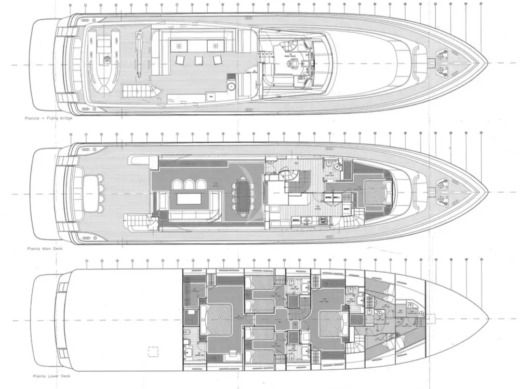 Motor Yacht Posillipo Technema 95s Boat layout