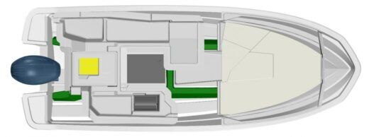 Motorboat Finnmaster T6 Plan du bateau