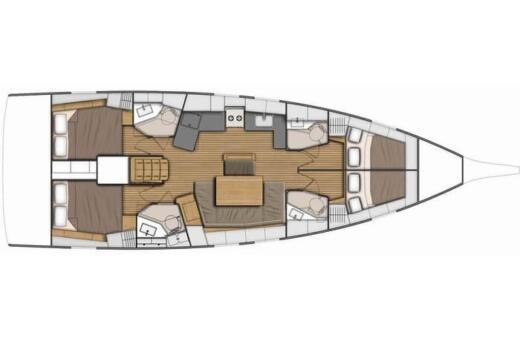 Sailboat Beneteau Oceanis 46.1 Boat design plan