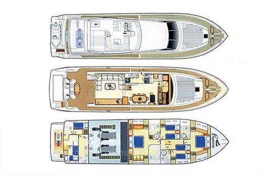 Motor Yacht Ferretti 80 Boat design plan