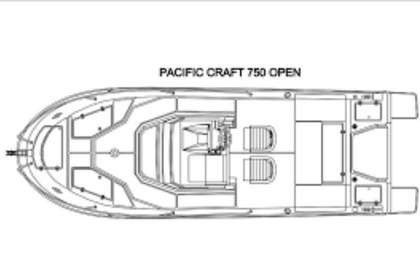 Location Bateau à moteur Pacific Craft 750 open Port d'Addaia