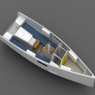 Sailboat  Seascape 27 Plattegrond van de boot