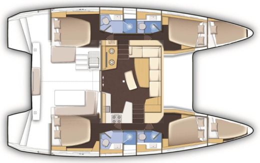 Catamaran Lagoon Lagoon 42 Boat design plan