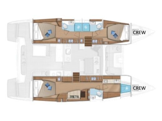 Catamaran Lagoon Lagoon 46 Boat design plan