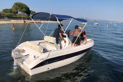 Noleggio Barca senza patente  ELECTRIC BOAT all 18 open San felice del Benaco