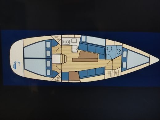 Sailboat Gibert Marine 362 Σχέδιο κάτοψης σκάφους