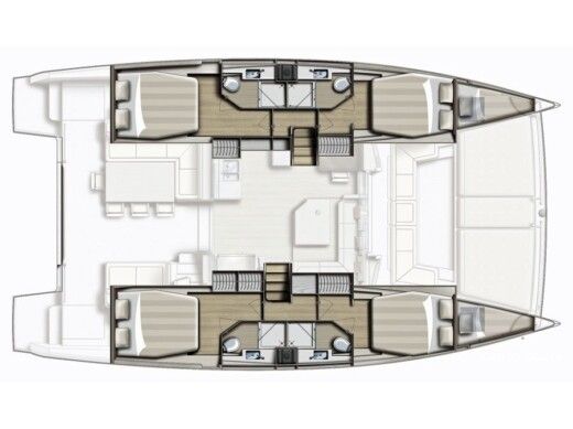 Catamaran  Bali 4.5 Open Space boat plan