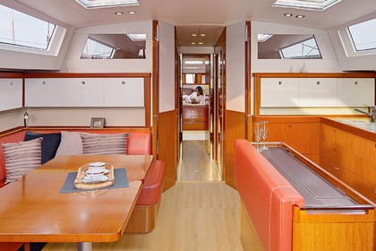 Large modern sailboat