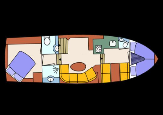 Houseboat Fantasy Elite Irnzor 1220 Boat layout