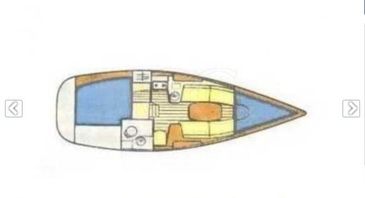 Sailboat JEANNEAU 28.1 Plano del barco