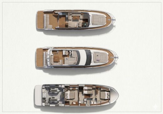 Motor Yacht Prestige 590 Planta da embarcação