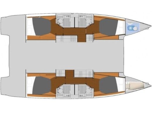 Catamaran  Astréa 42 boat plan