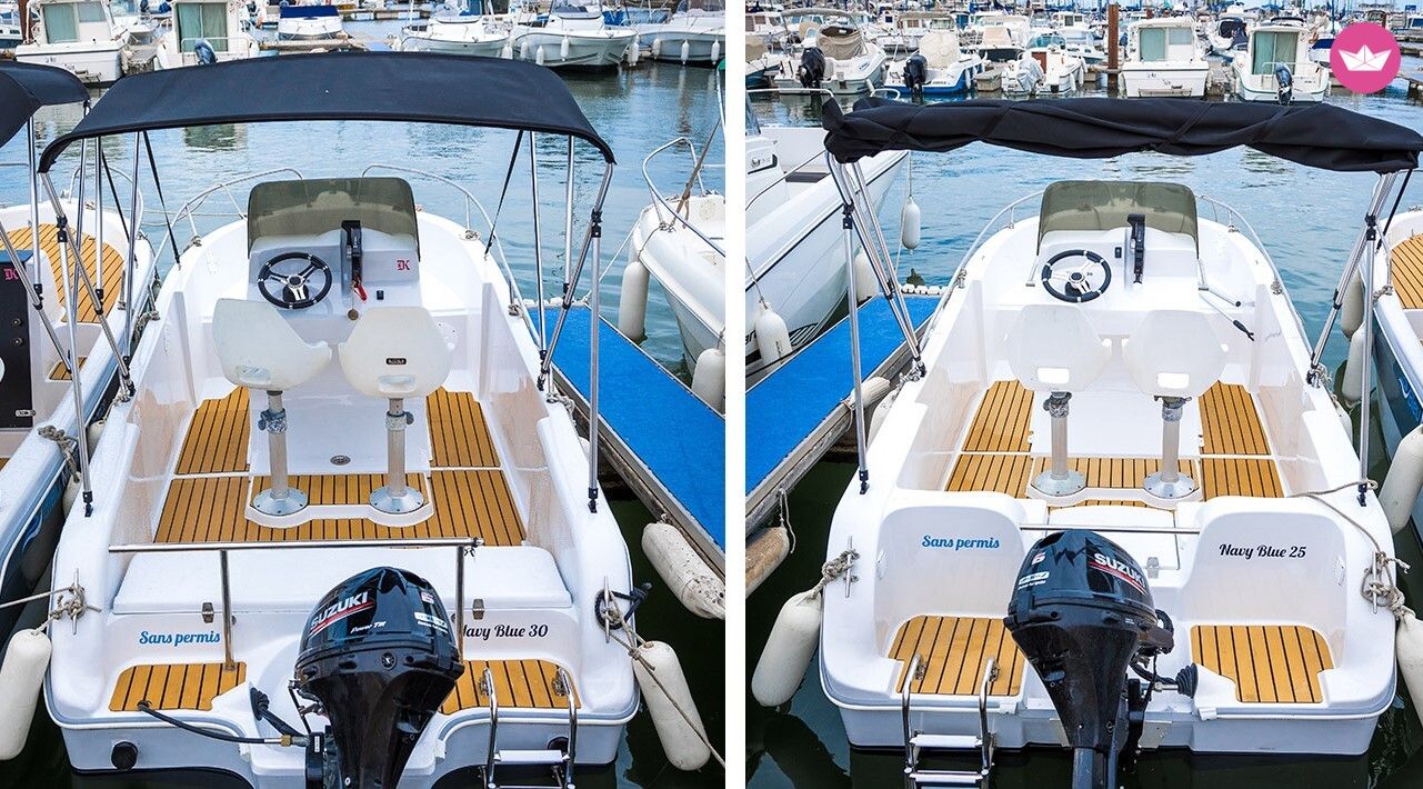 Bateau sans permis  Jeanneau Navy Blue Premium 6 places 6cv 3