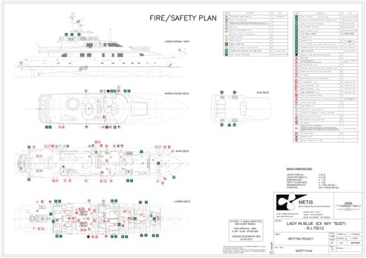 Motor Yacht Rossinavi Rossinavi Boot Grundriss