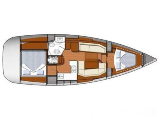 Sailboat Jeanneau Sun Odyssey 39 Ds Boat layout